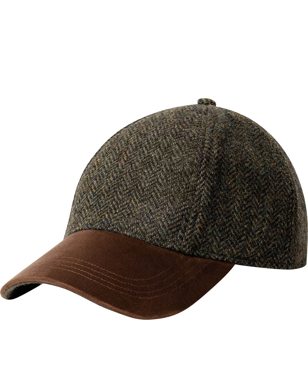 Hackett Caps ONE Hackett Hbone Tartan Cap Khaki Green H765
