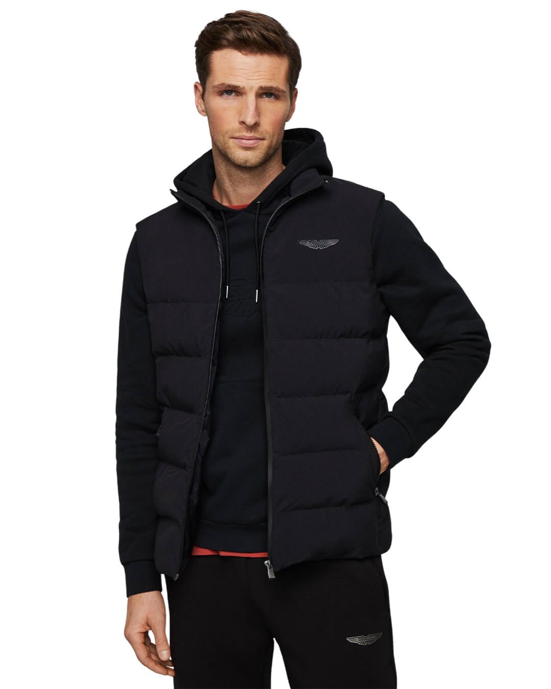 Hackett Gilets Hackett Black HS Sonic Gilet