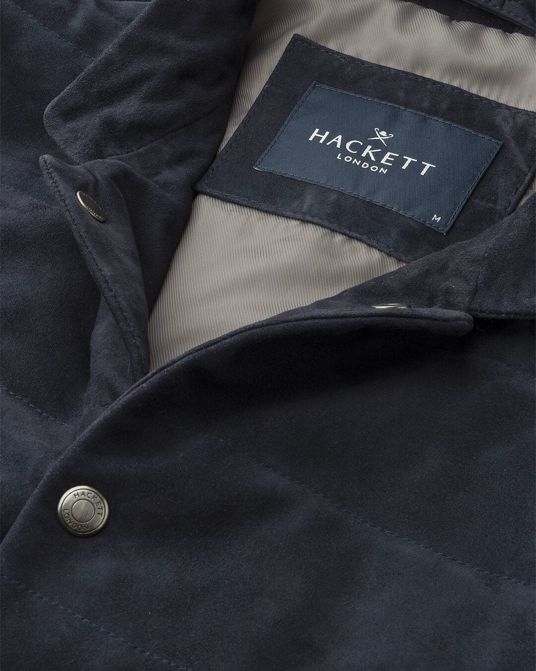 Hackett Gilets SUEDE REGENT GILET H582 MIDNIGHT BLUE