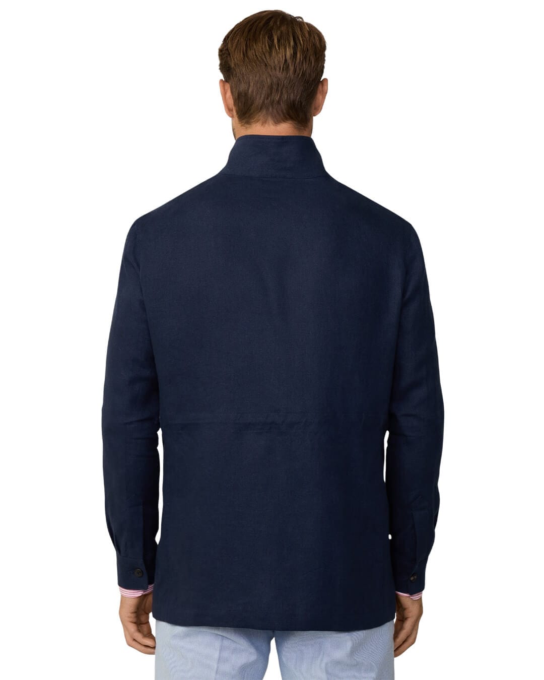 Hackett Jackets Hackett LINEN 4 PKT TEBA JACKET H595 NAVY