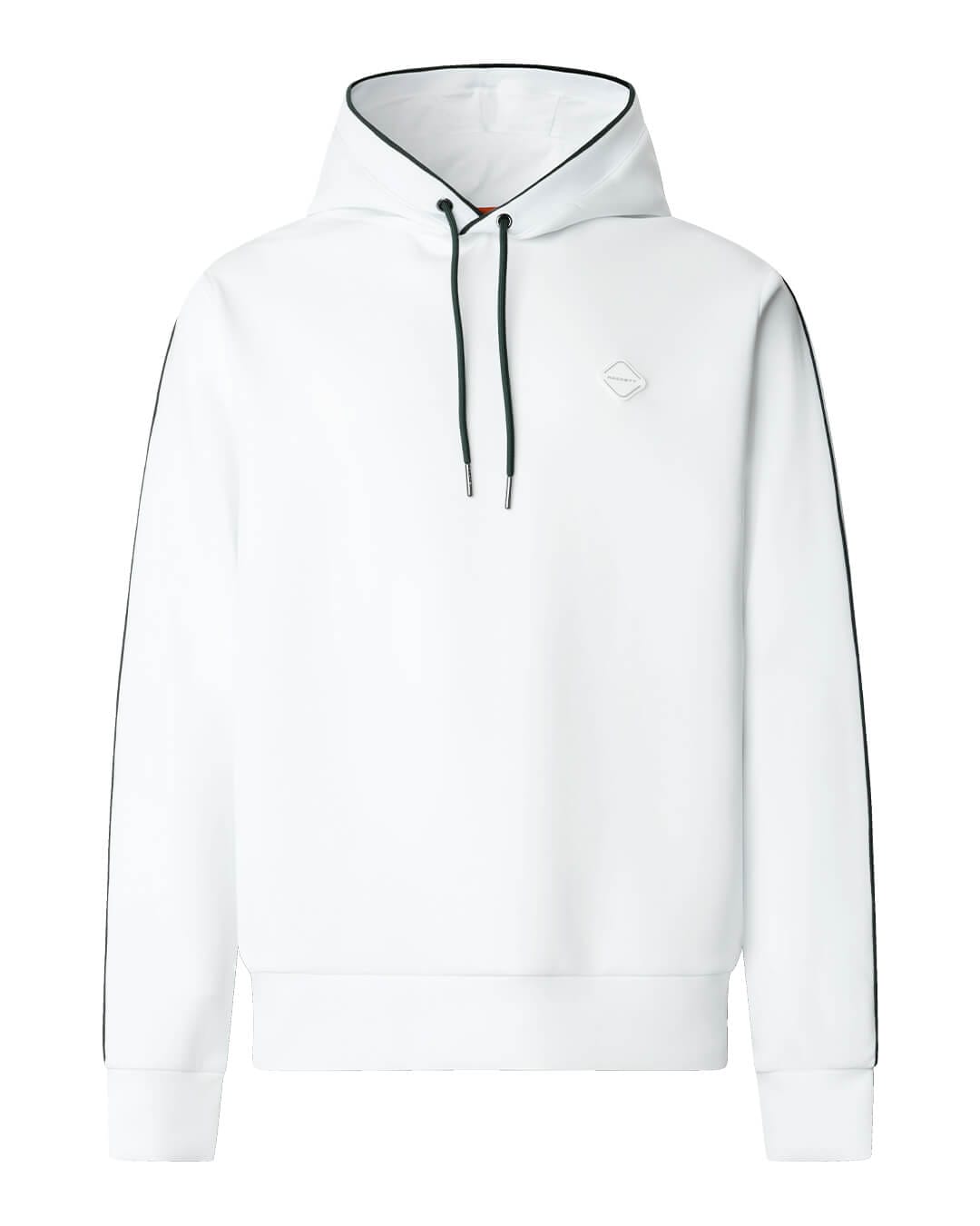 Hackett Jumpers Hackett Hs Badge Hoody Optic White H802