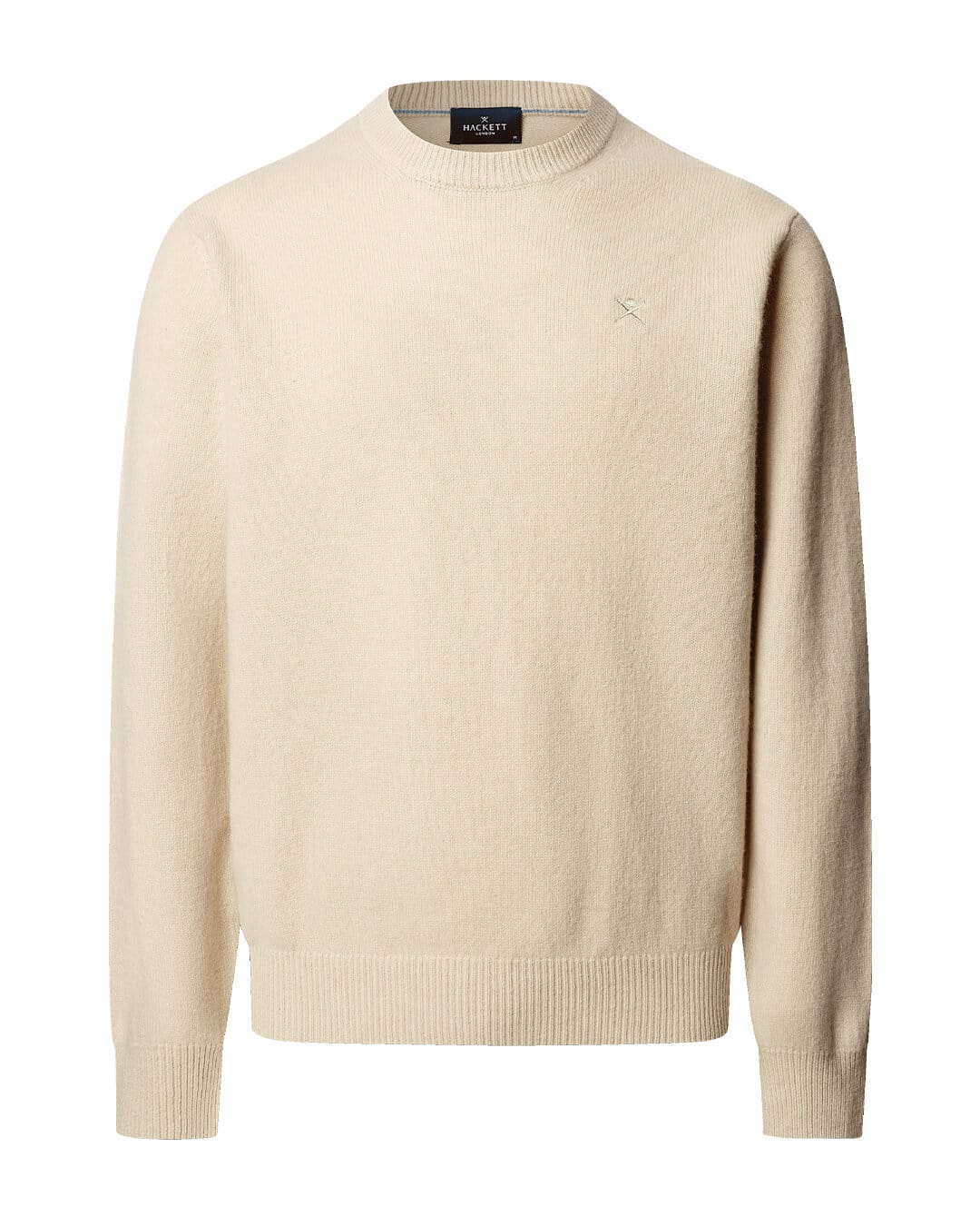 Hackett Jumpers Hackett Lambswool Crew Natural Beige H816