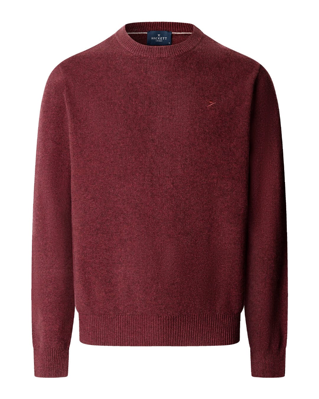 Hackett Jumpers Hackett Lambswool Crew Oxblood Red H283