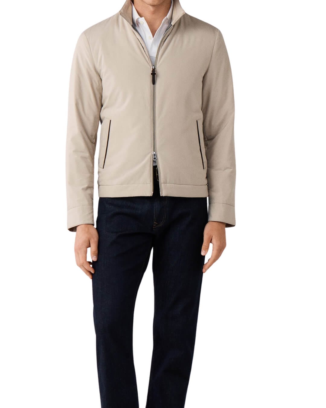 Hackett Outerwear Hackett Lw Blouson Natural Beige H816