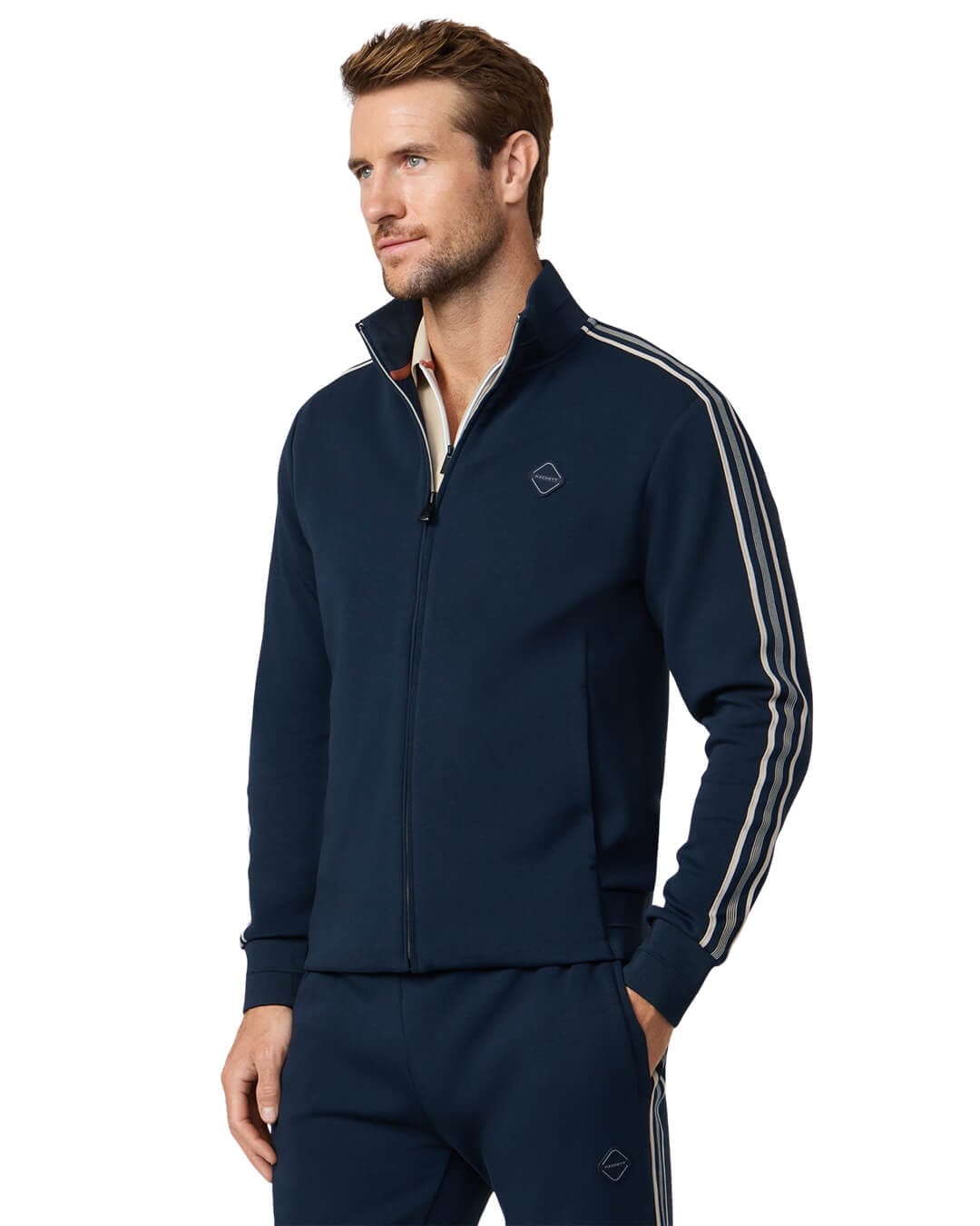 Hackett Outerwear Hackett Navy  Hs Tape Track Outerwear