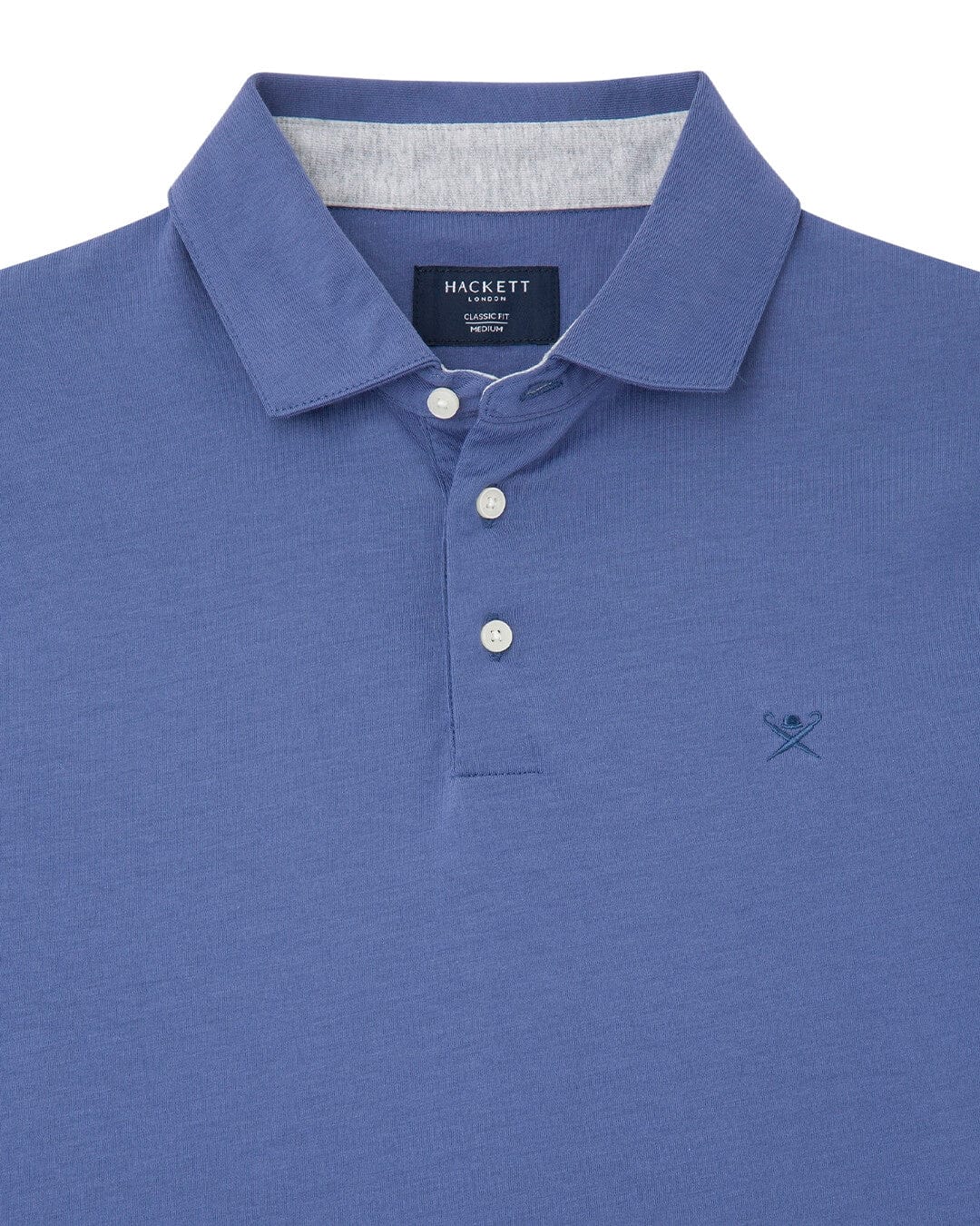 Hackett Polo Shirts Hackett Blue Pima Cotton Polo Shirt