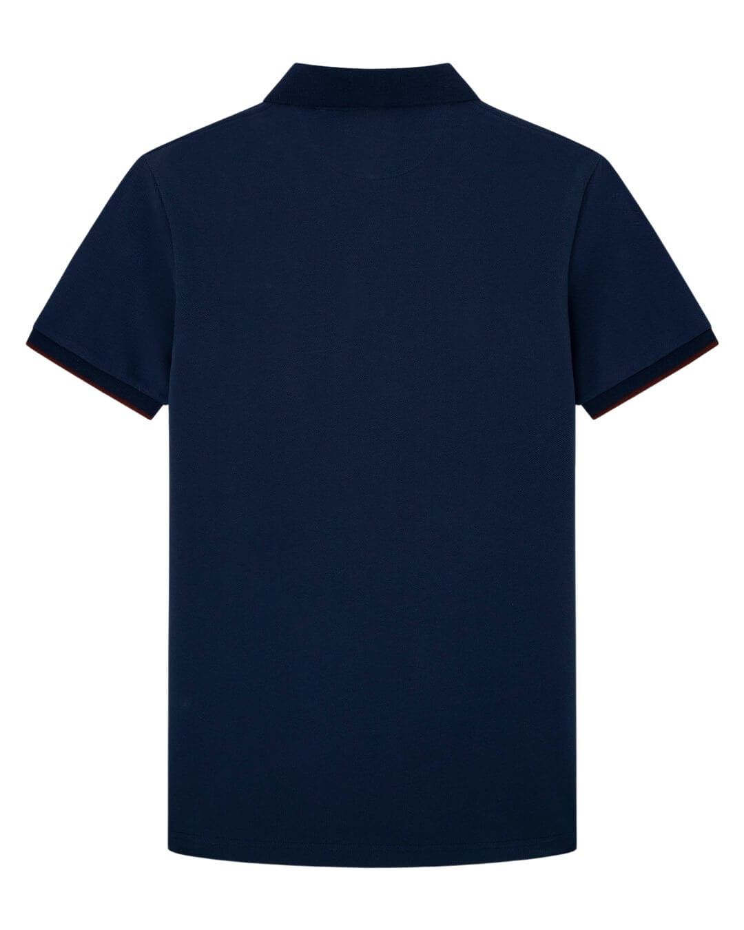 Hackett Polo Shirts Hackett Denim Blue Woven Trim Polo Shirt