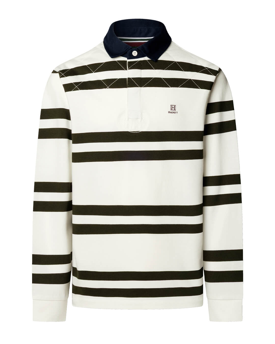 Hackett Polo Shirts Hackett Heritage H Dbl Str Rby Off White H803