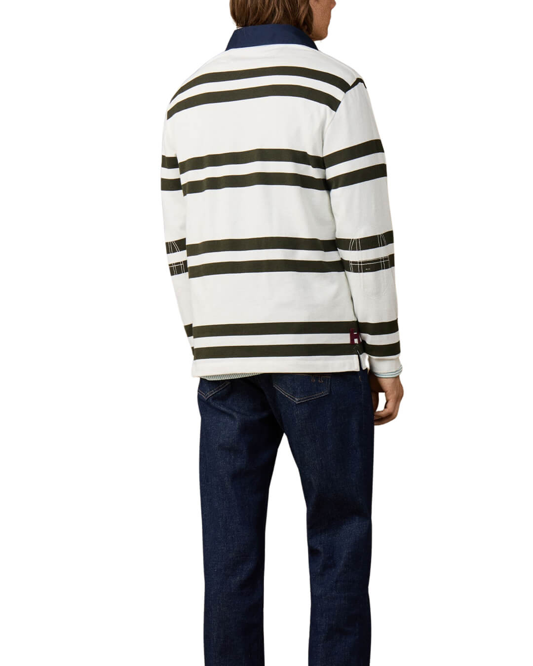 Hackett Polo Shirts Hackett Heritage H Dbl Str Rby Off White H803