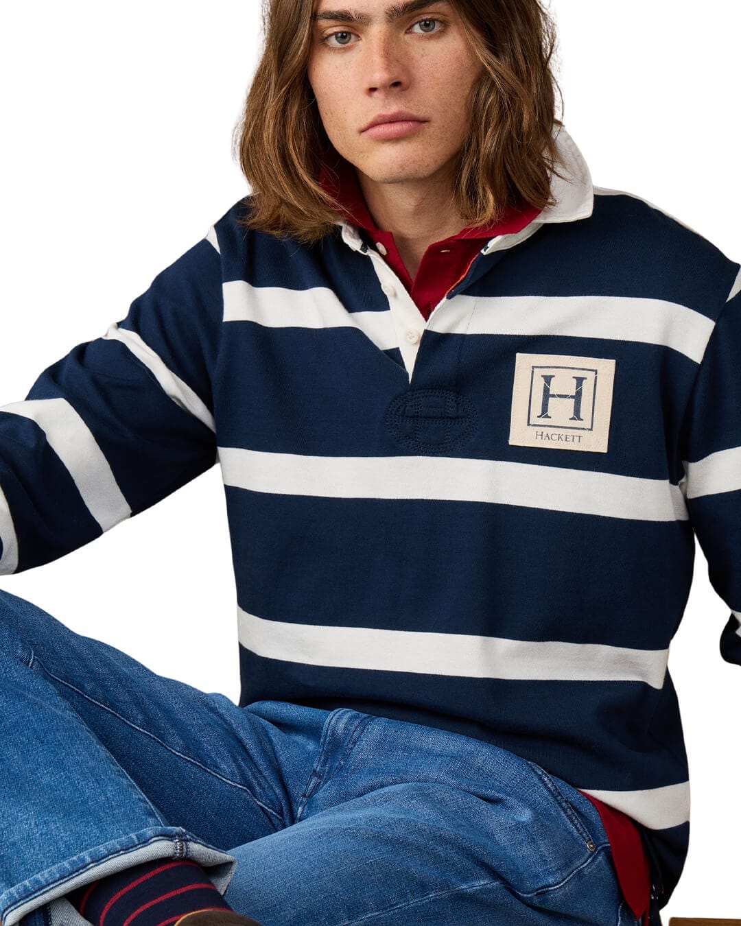 Hackett Polo Shirts Hackett Heritage H Str Rby Old Navy H584