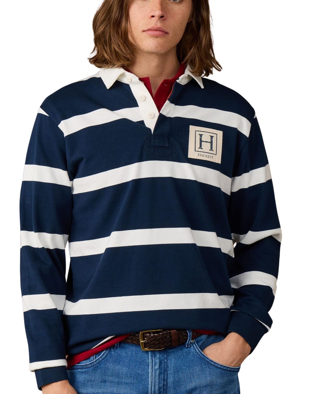 Hackett Polo Shirts Hackett Heritage H Str Rby Old Navy H584
