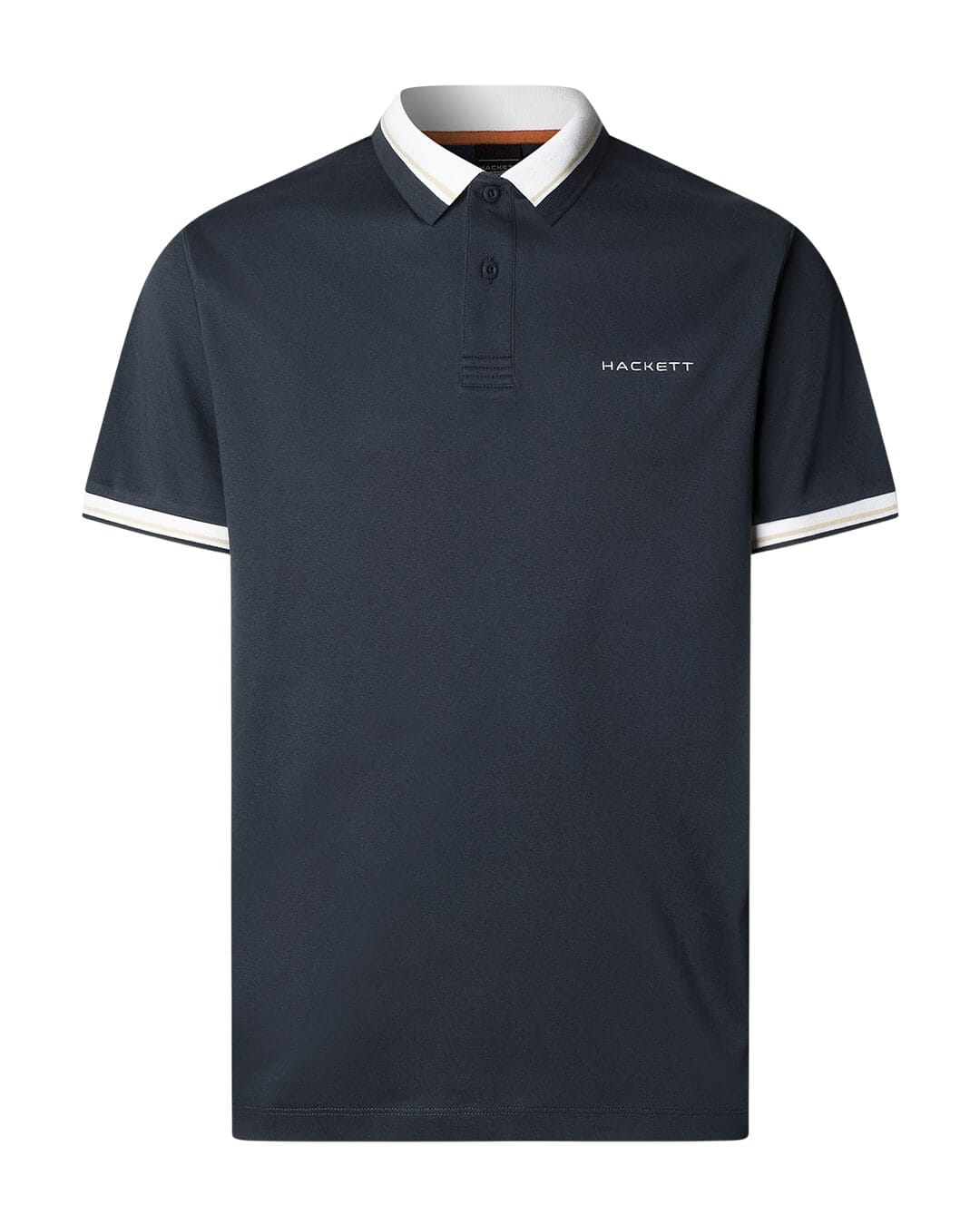 Hackett Polo Shirts Hackett Hs Navy Club Collar  Polo Shirt