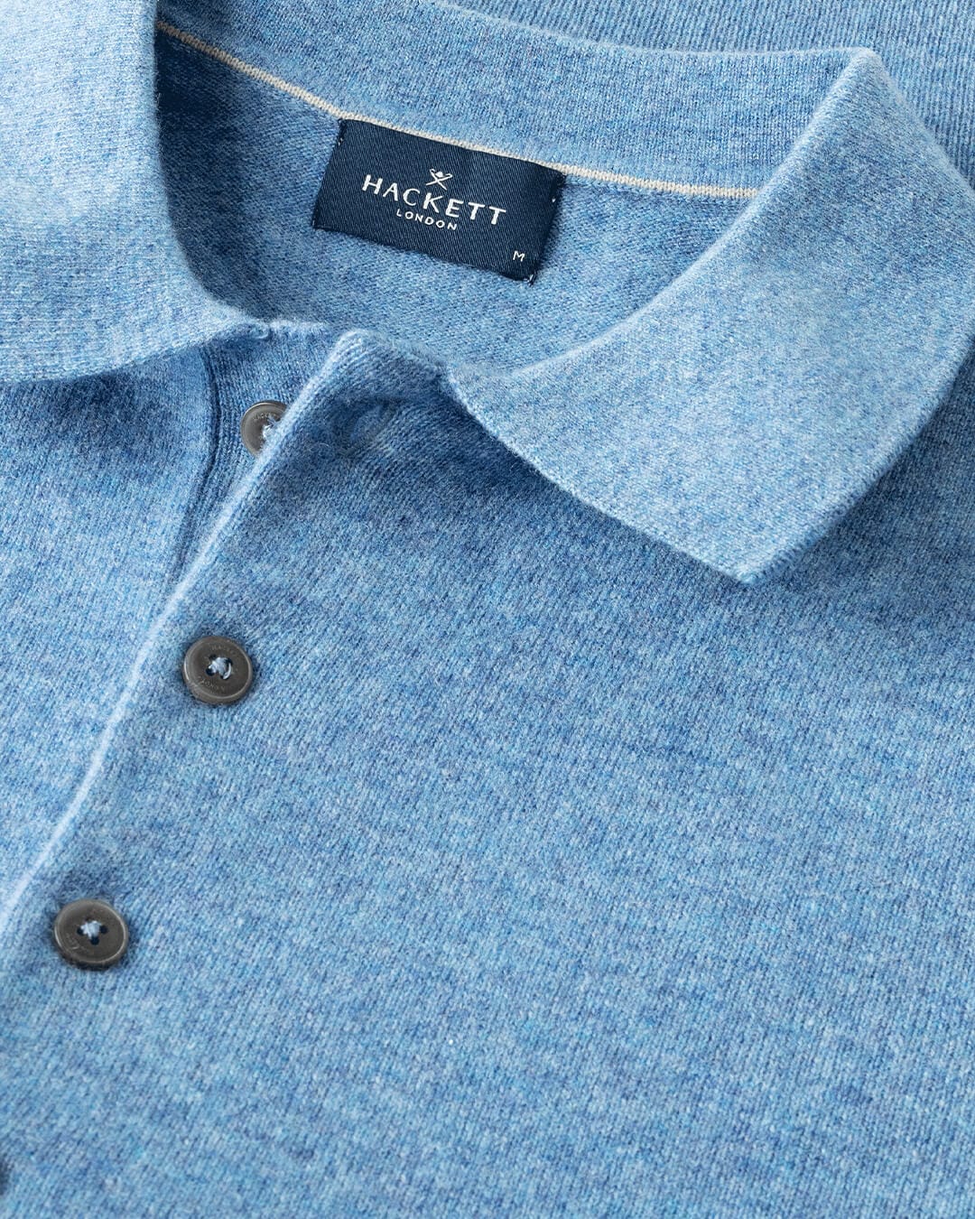 Hackett Polo Shirts Hackett Lambswool Polo Airforce Blue H596