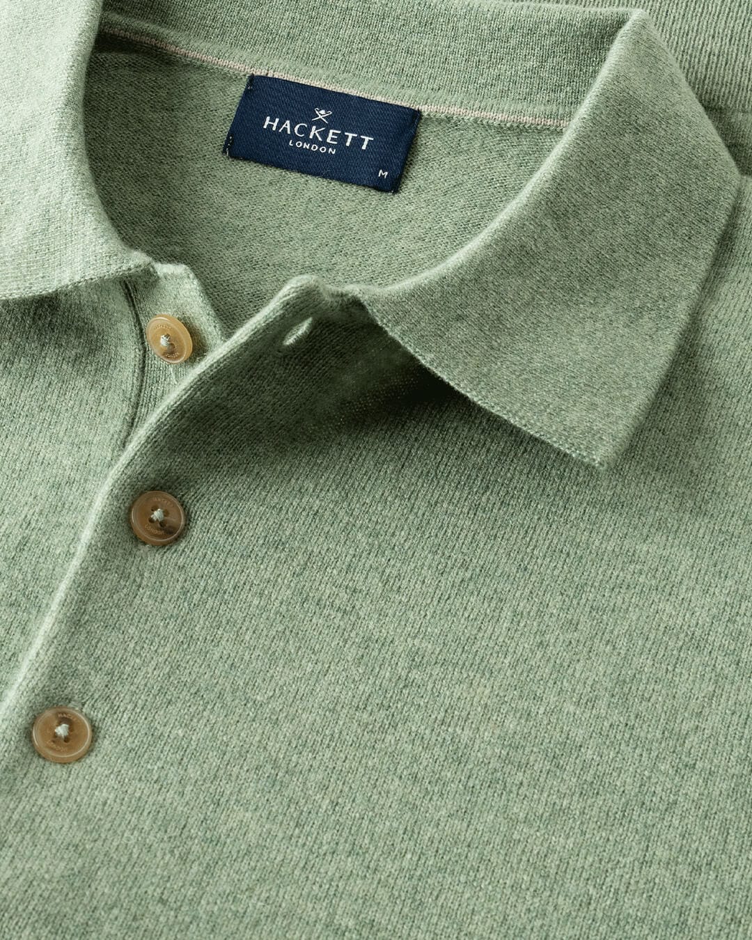 Hackett Polo Shirts Hackett Lambswool Polo Vintage Green H693