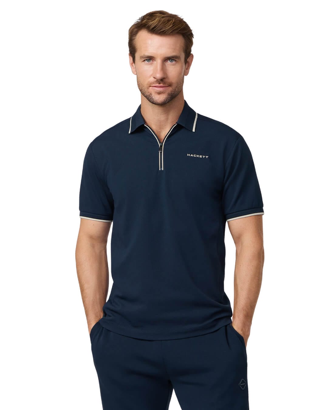 Hackett Polo Shirts Hackett  Navy City Hz  Polo Shirt