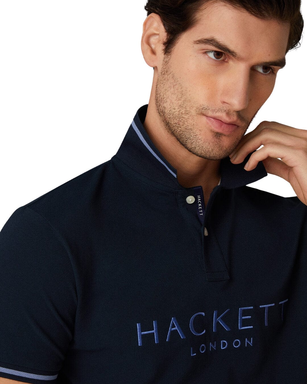 Hackett Polo Shirts Hackett Navy Heritage Classic Polo Shirt