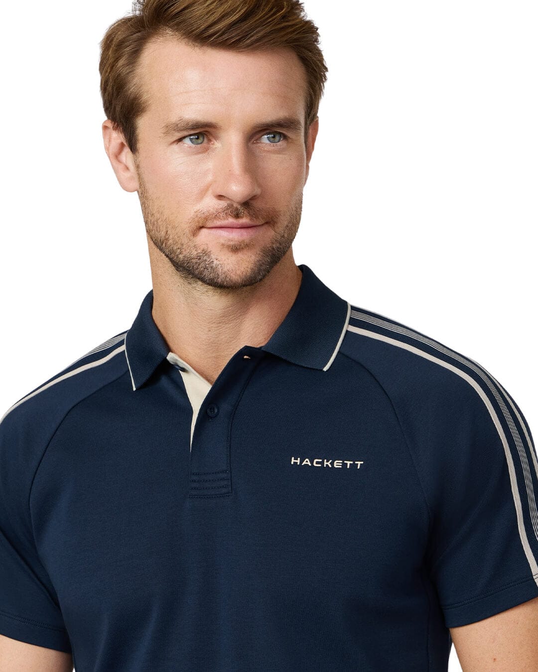 Hackett Polo Shirts Hackett Navy  Hs Tape Polo Shirt