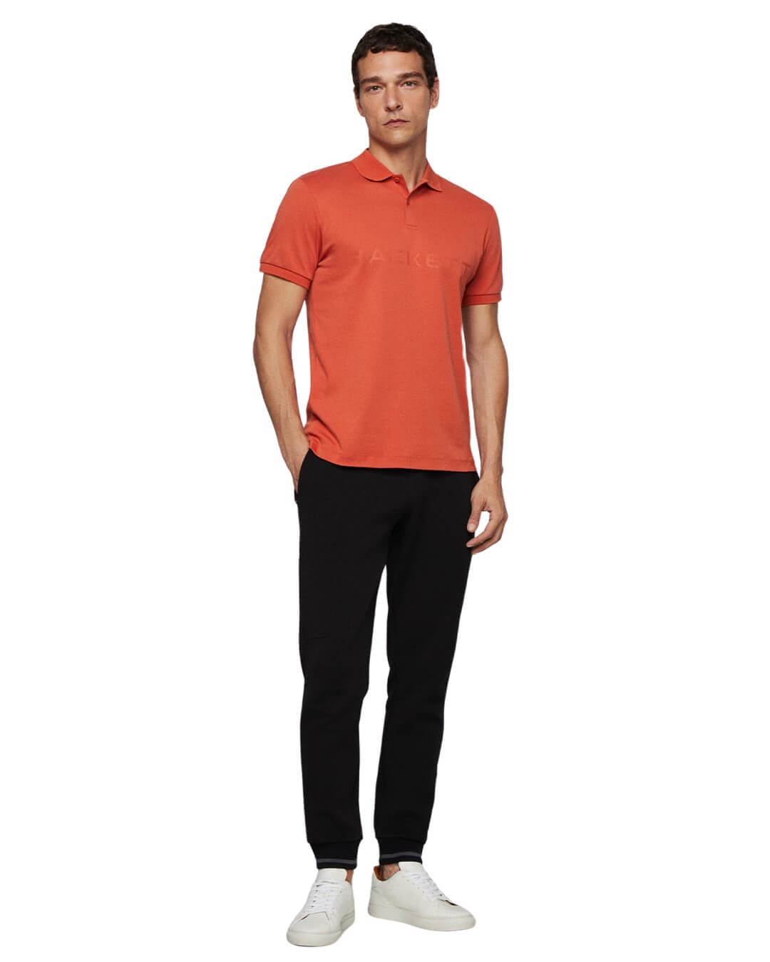 Hackett Polo Shirts Hackett Orange Essential Polo Shirt