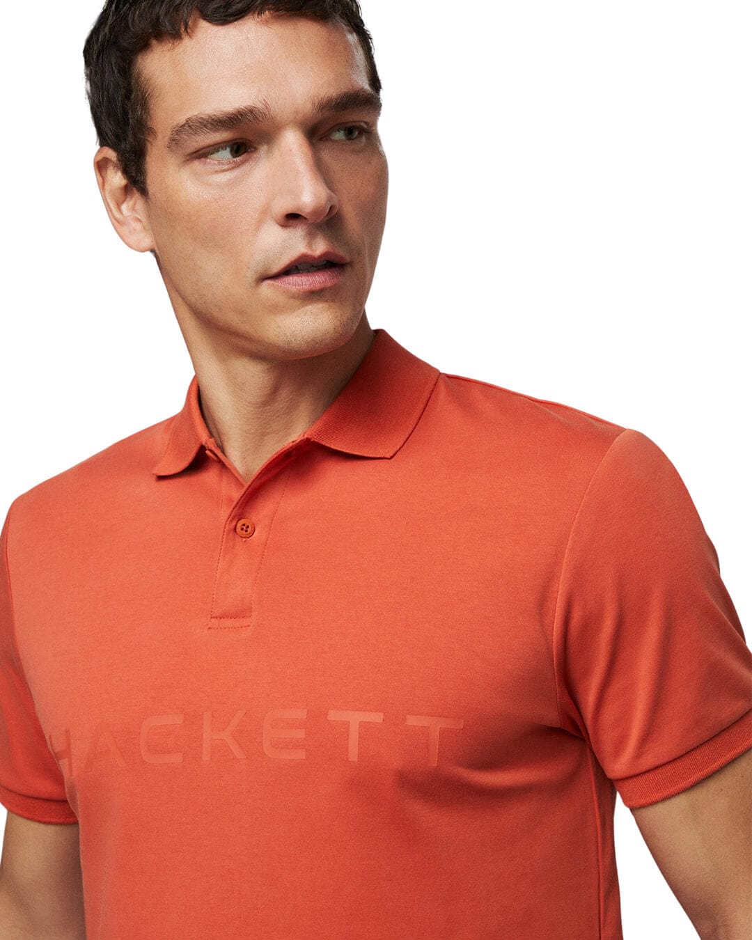 Hackett Polo Shirts Hackett Orange Essential Polo Shirt