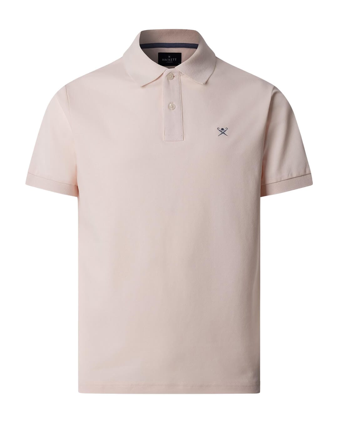 Hackett Polo Shirts Hackett Pink  Slim Fit Polo Shirt