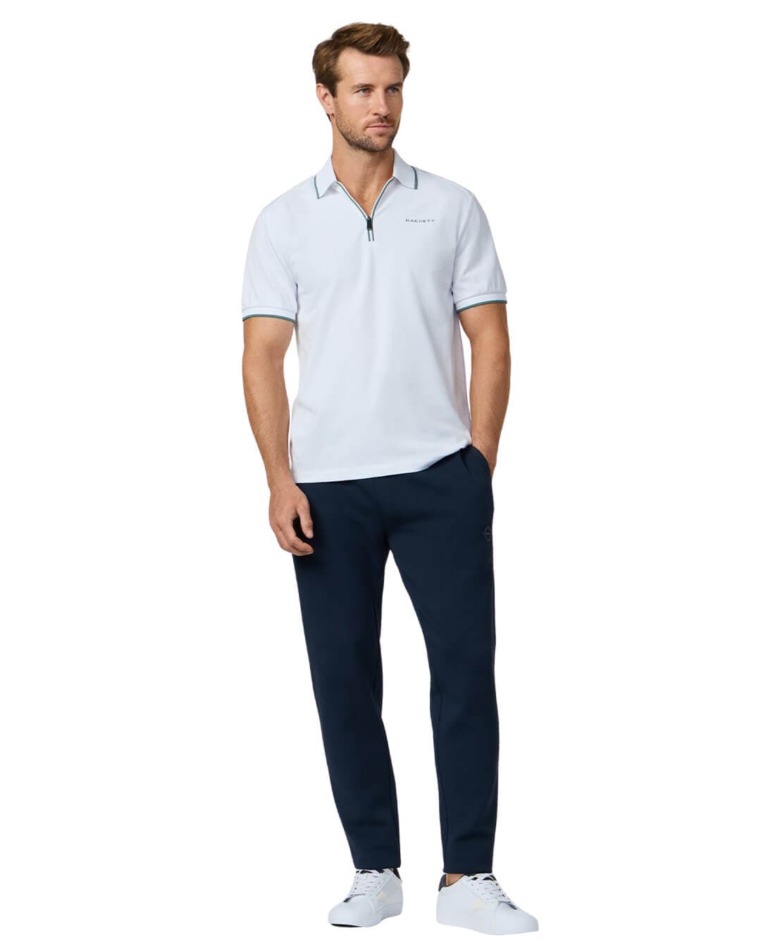 Hackett Polo Shirts Hackett White Hs City Hz  Polo Shirt
