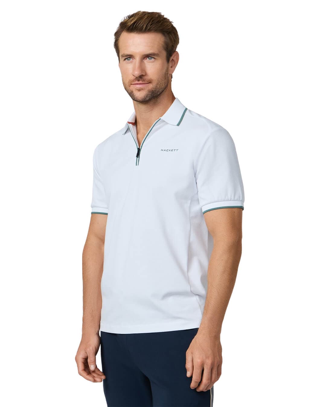 Hackett Polo Shirts Hackett White Hs City Hz  Polo Shirt