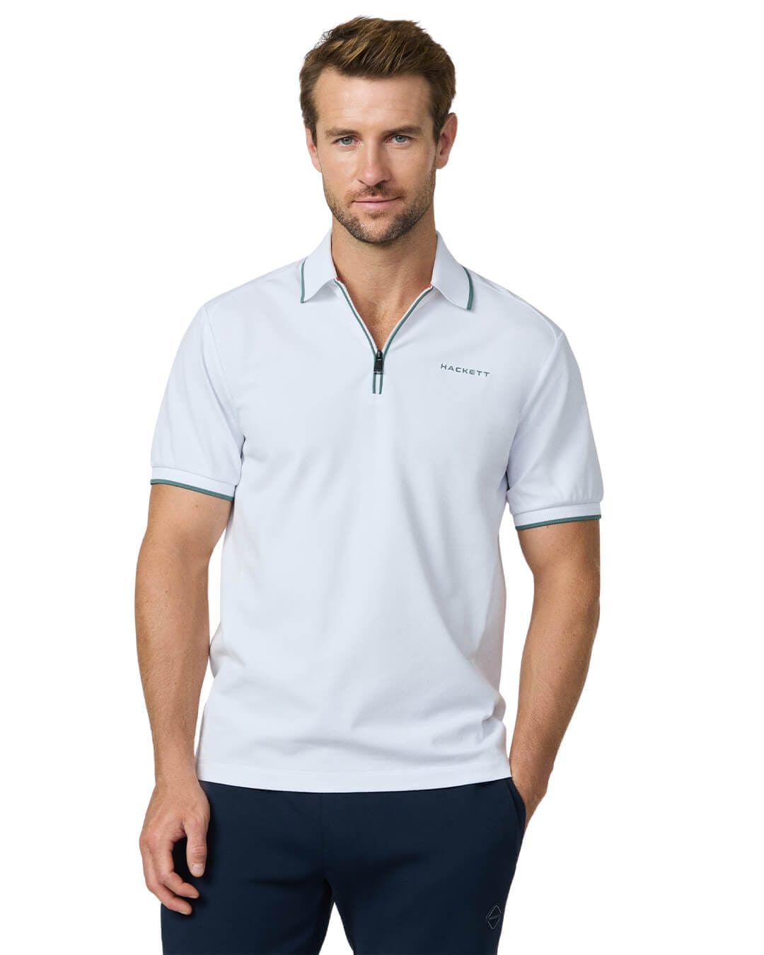Hackett Polo Shirts Hackett White Hs City Hz  Polo Shirt
