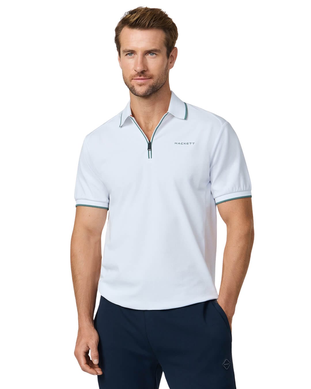 Hackett Polo Shirts Hackett White Hs City Hz  Polo Shirt