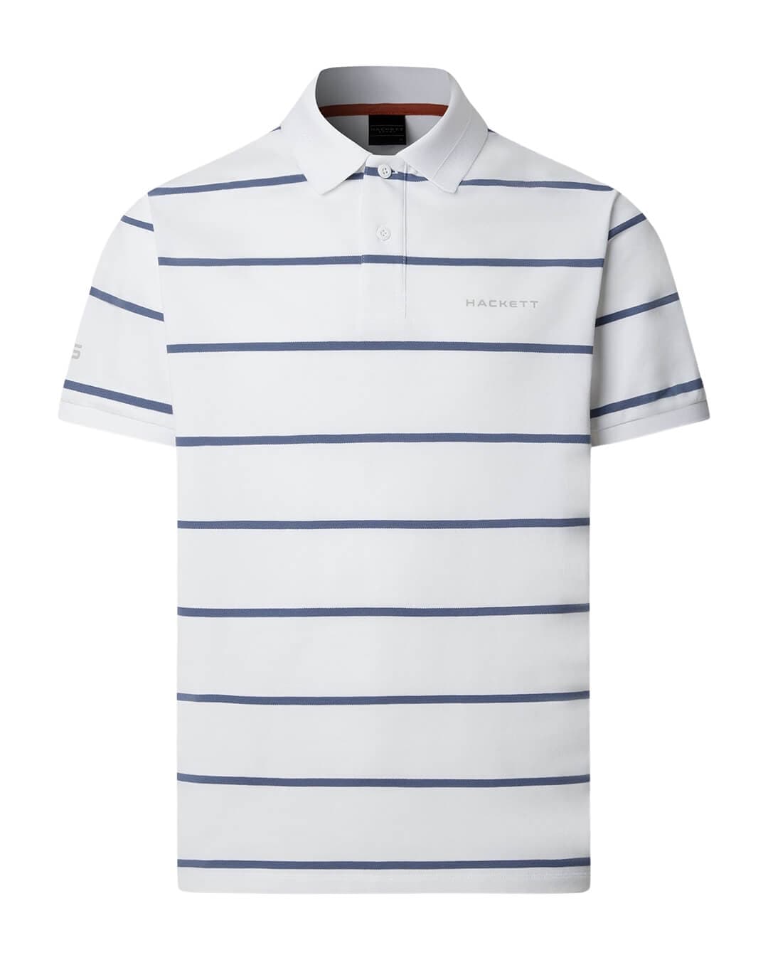 Hackett Polo Shirts Hackett  White Hs Stripe Polo Shirt