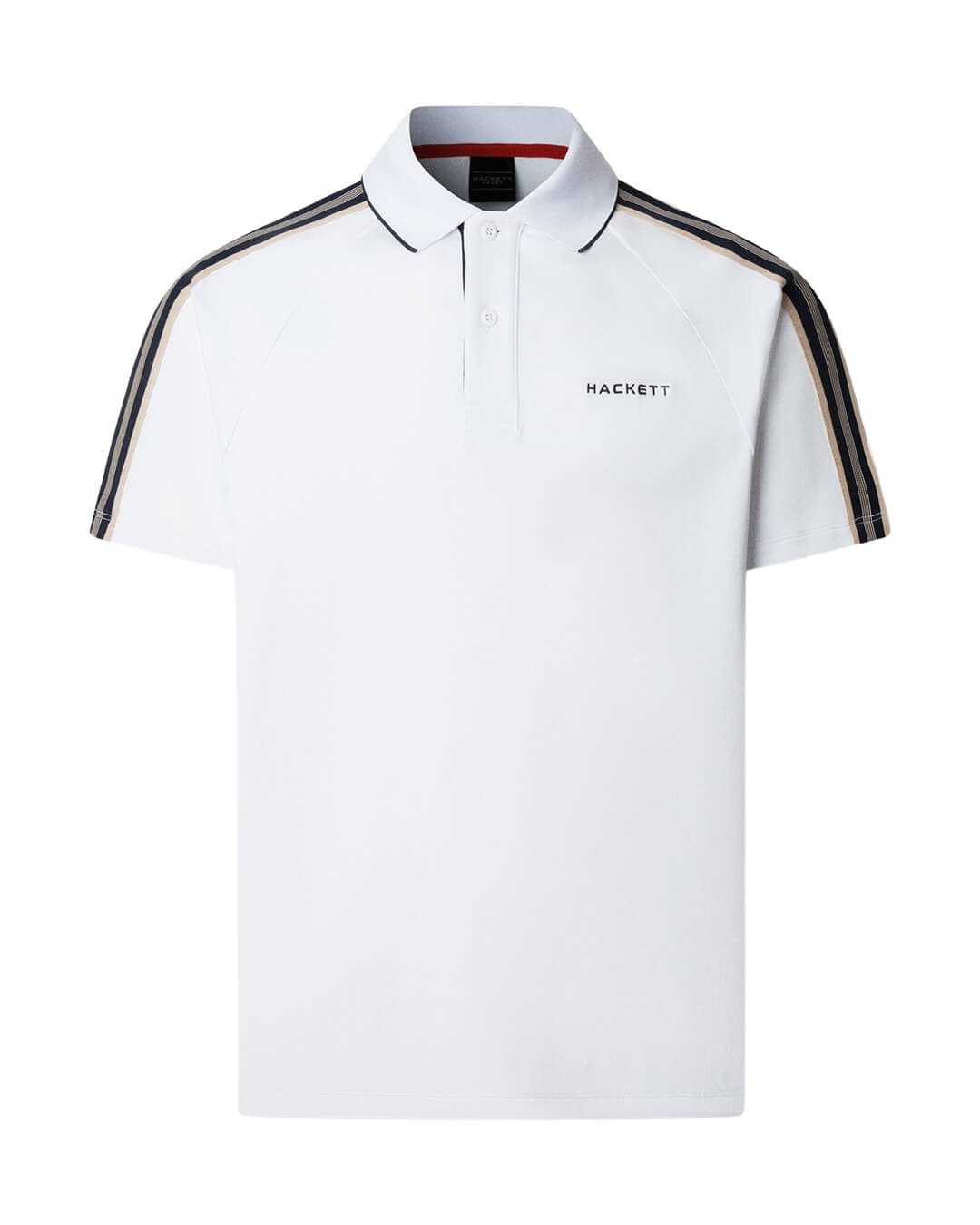 Hackett Polo Shirts Hackett White  Hs Tape  Polo Shirt