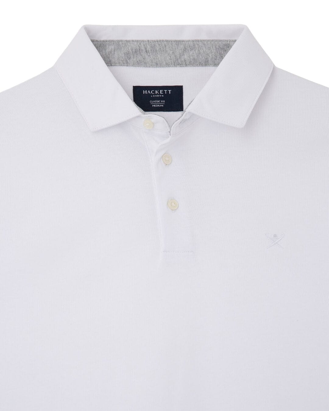 Hackett Polo Shirts Hackett White Pima Cotton Polo Shirt