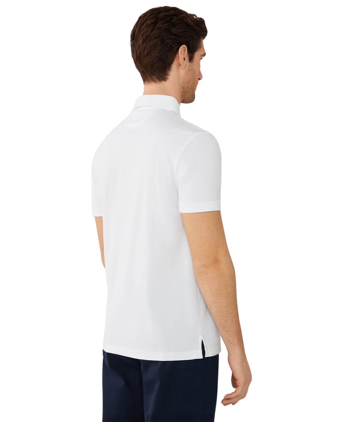 Hackett Polo Shirts Hackett White Pima Cotton Polo Shirt