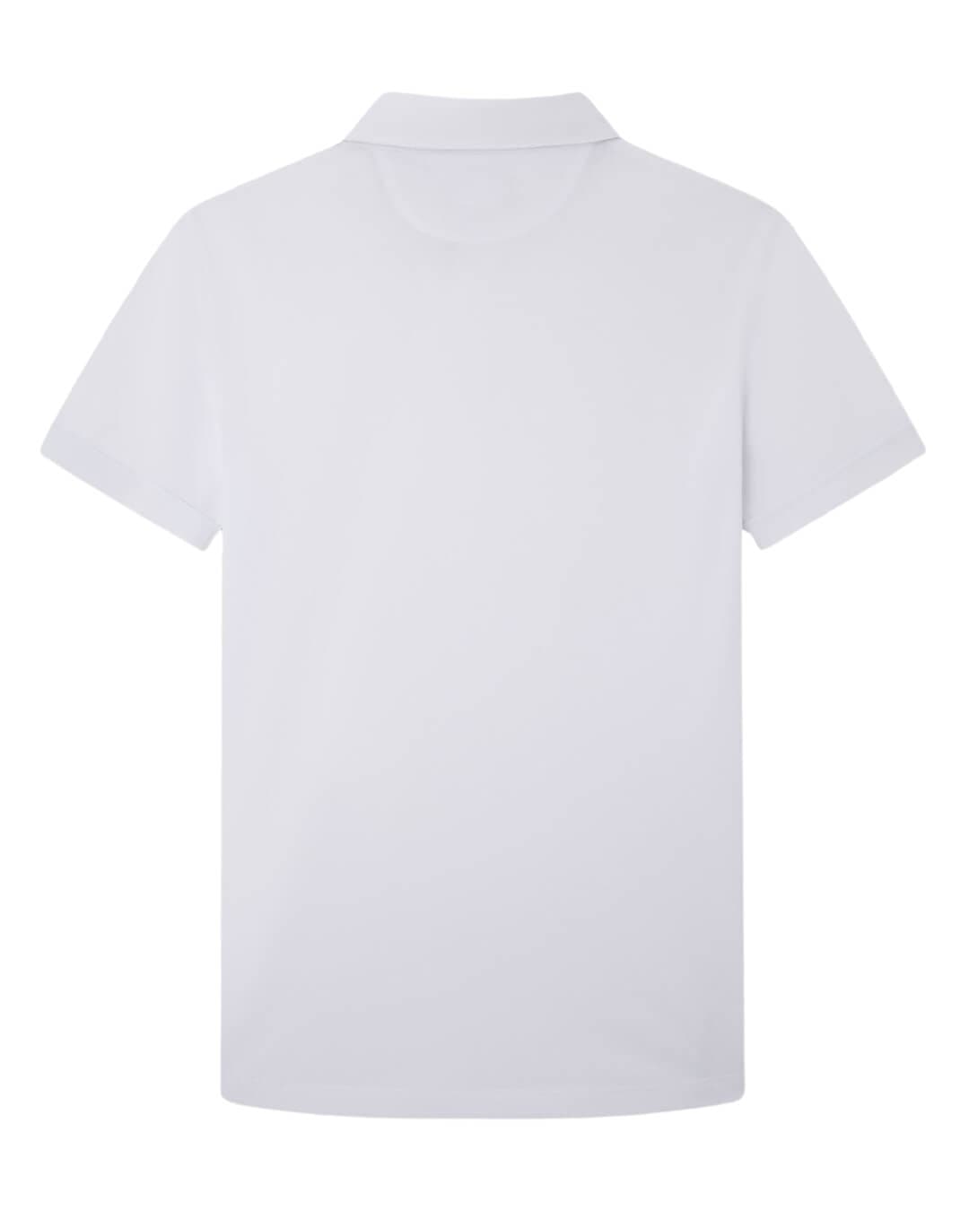 Hackett Polo Shirts Hackett White Pima Cotton Polo Shirt