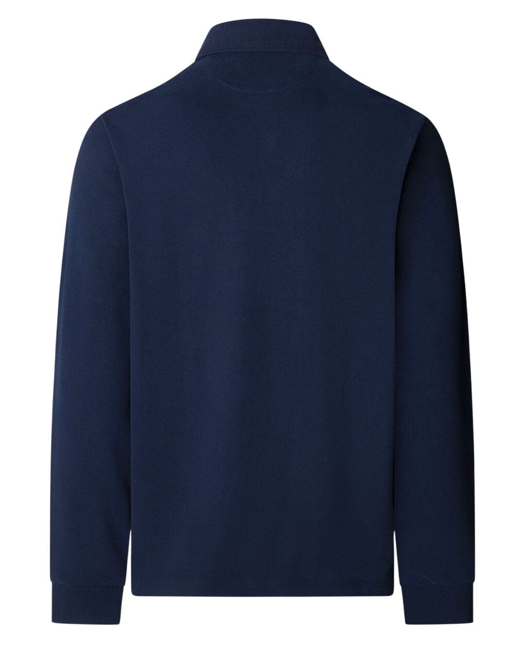 Hackett Polo Shirts WOVEN PLKT TRIM RUGBY H591 INK BLUE