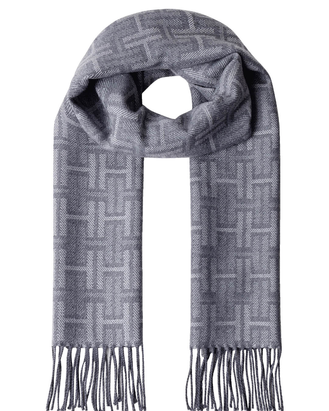 Hackett Scarves ONE Hackett H Brnd Scarf Granite Grey H971