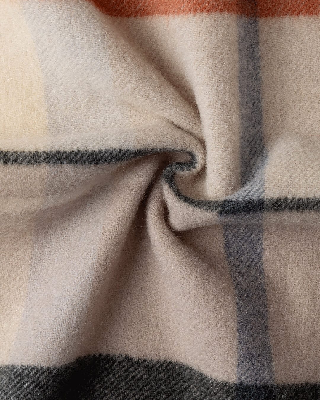 Hackett Scarves ONE Hackett Plaid Logo Scarf Natural Beige H816