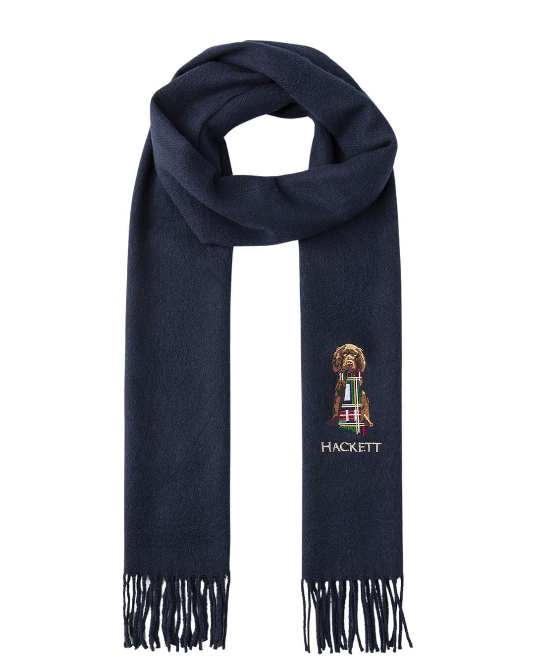 Hackett Scarves One Size HERITAGE HARRY SCARF H595 NAVY