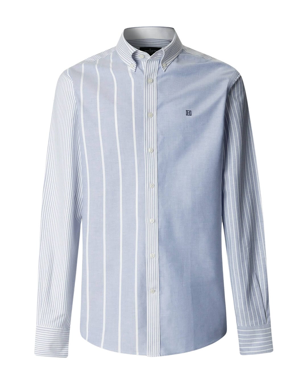 Hackett Shirts Hackett Blue Heritage Patchwork  Shirt