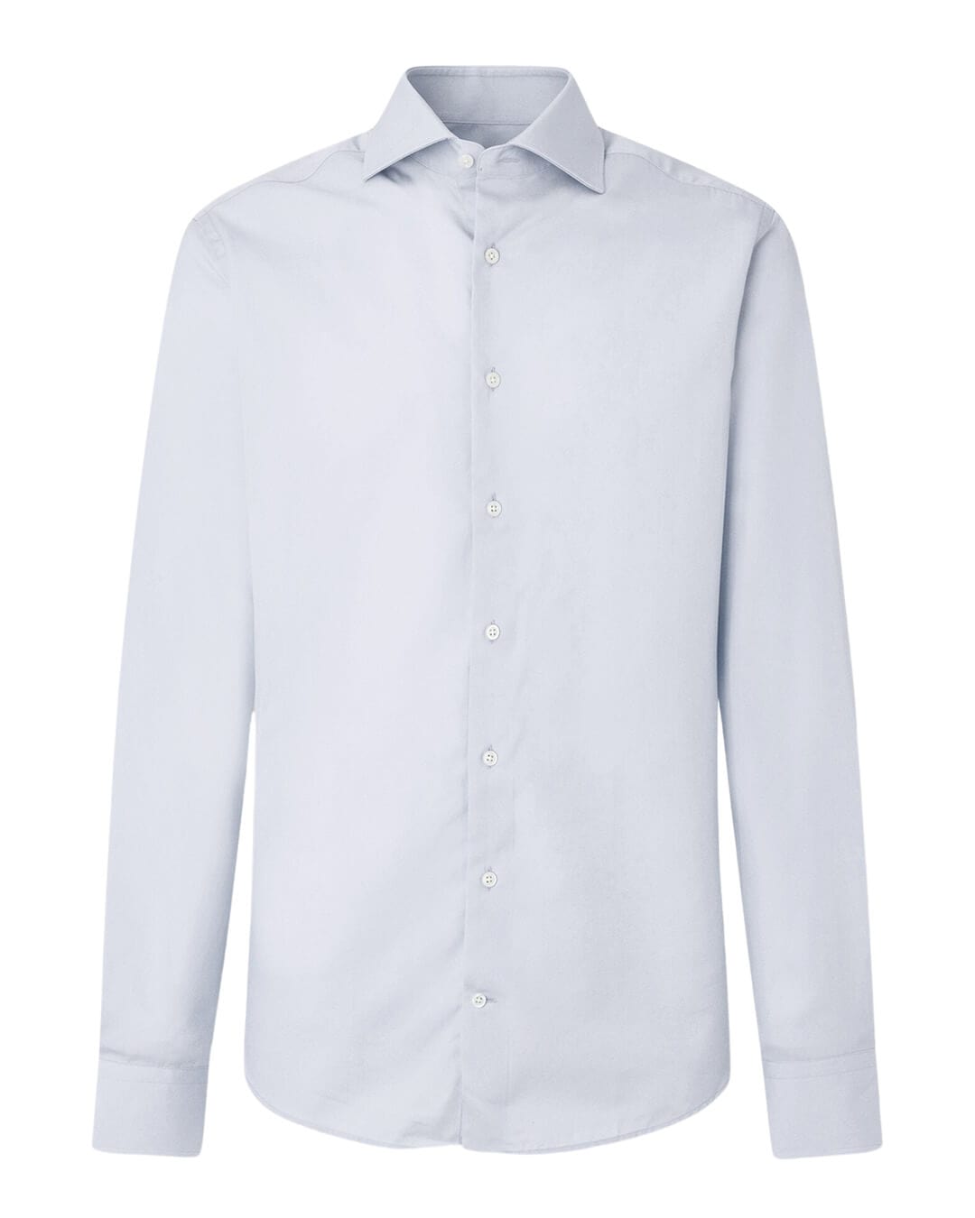 Hackett Shirts Hackett Blue Poplin Slim Fit Shirt