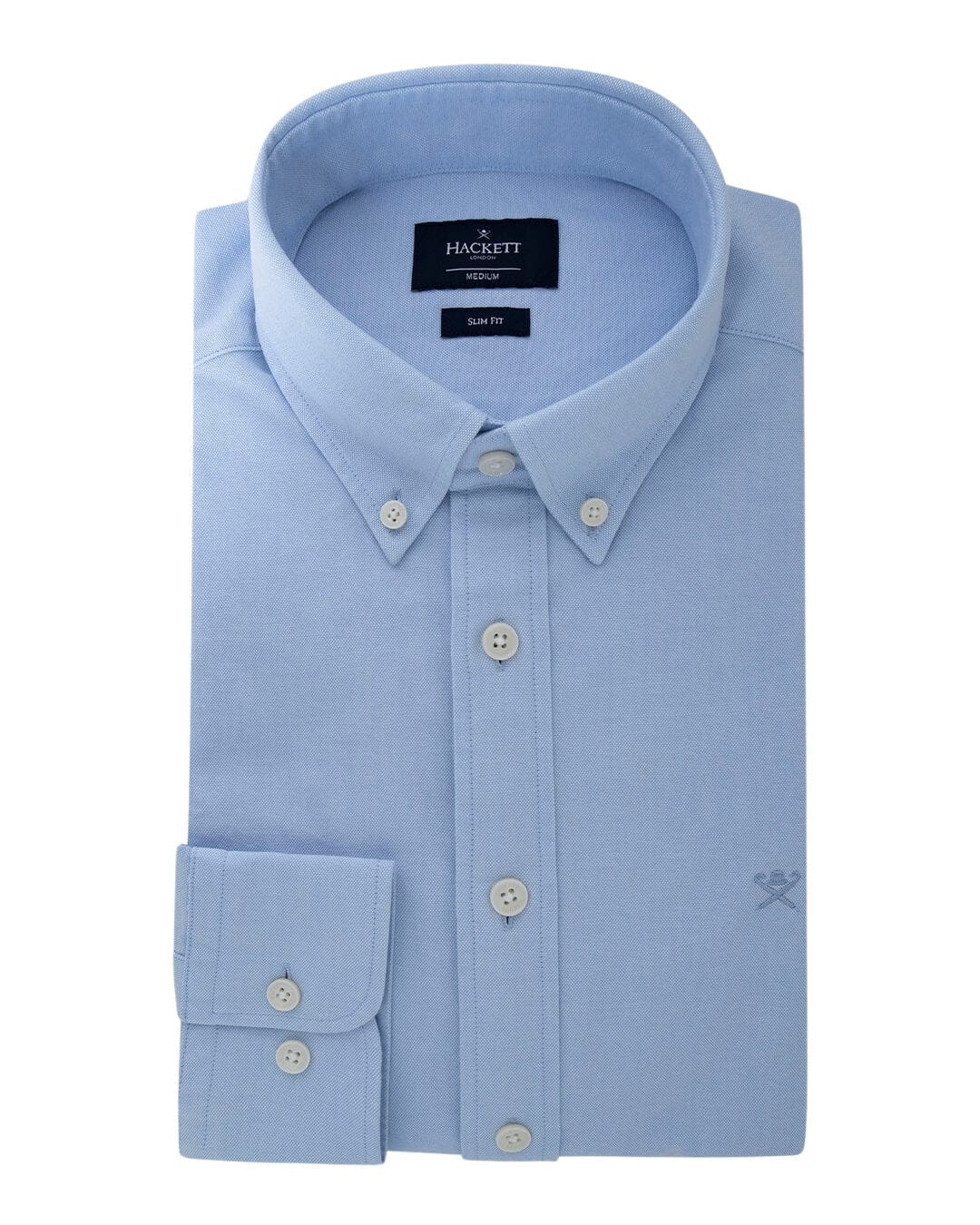 Hackett Shirts Hackett Blue Washed Oxford Shirt