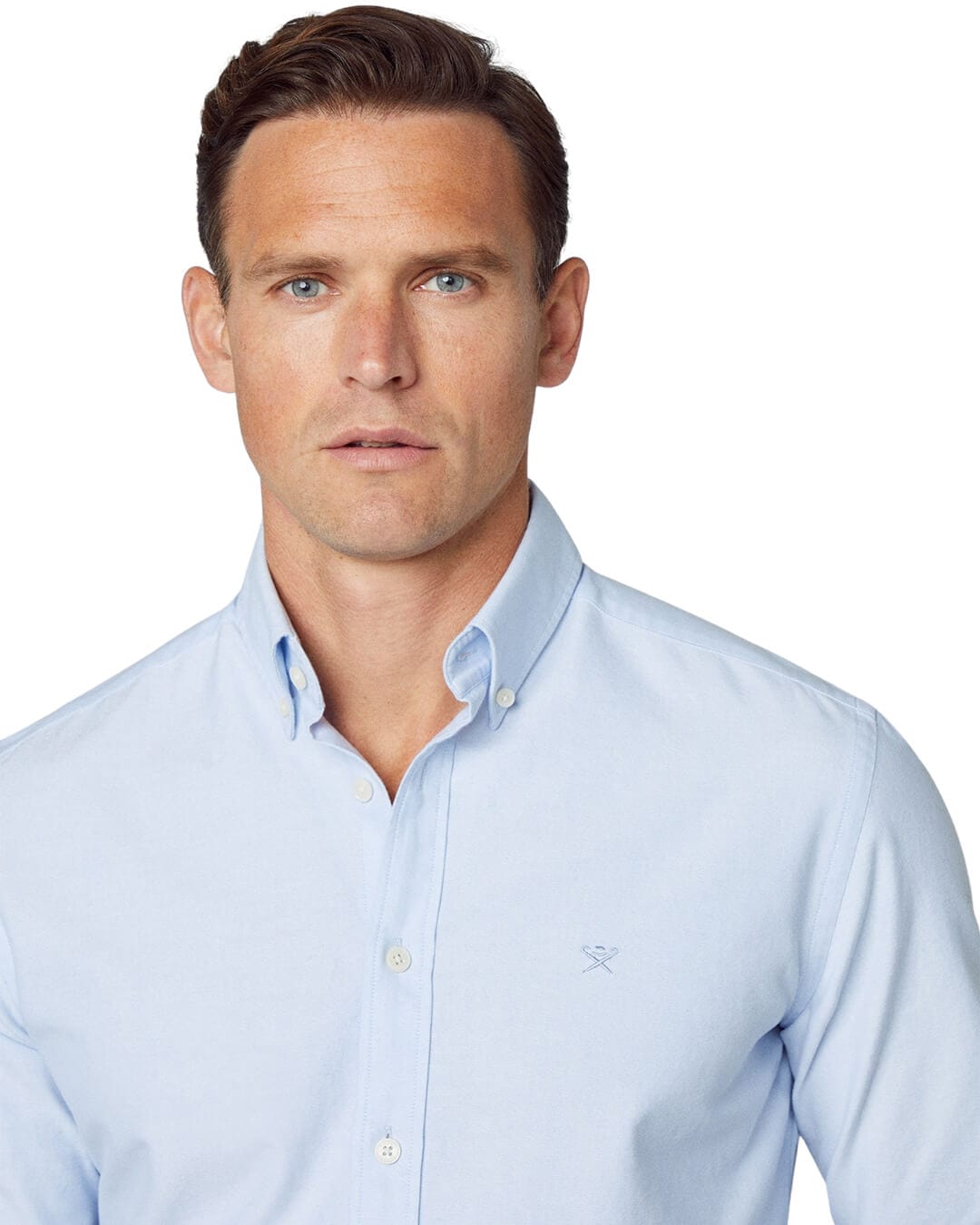 Hackett Shirts Hackett Blue Washed Oxford Shirt