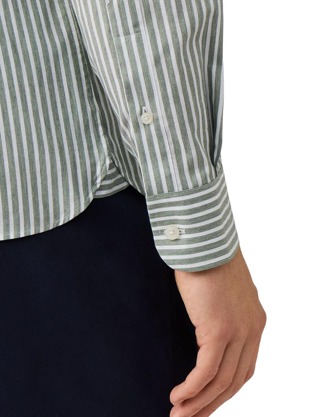 Hackett Shirts Hackett Cabana Stripe Vintage Green H693