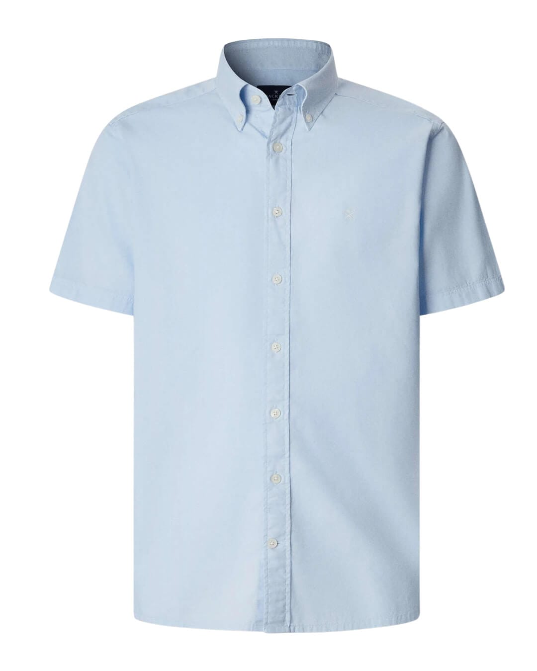 Hackett Shirts Hackett Ess Gmt Dyed Oxf Ssblue Shirt