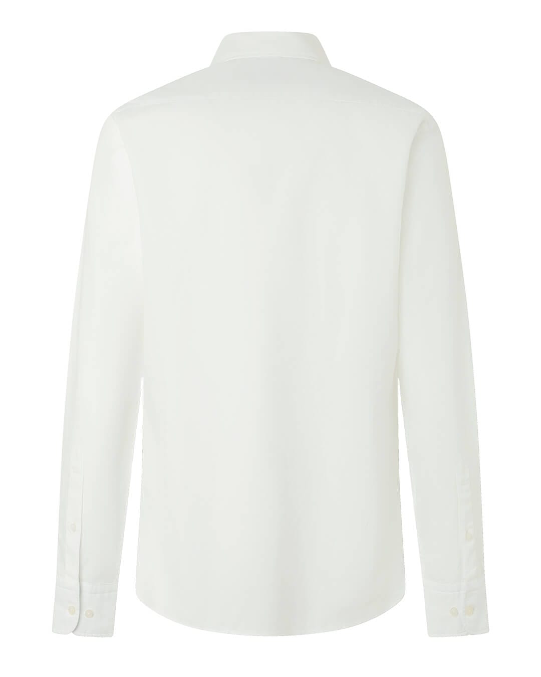 Hackett Shirts Hackett Ess Gmt Dyed Oxford Optic White H802
