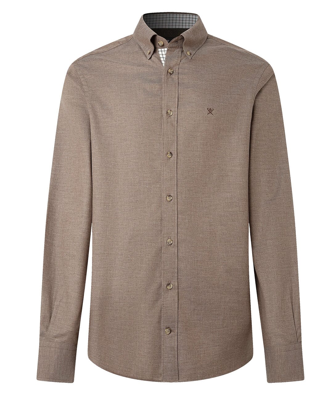 Hackett Shirts Hackett Flannel Multi Trim Putty Beige H831