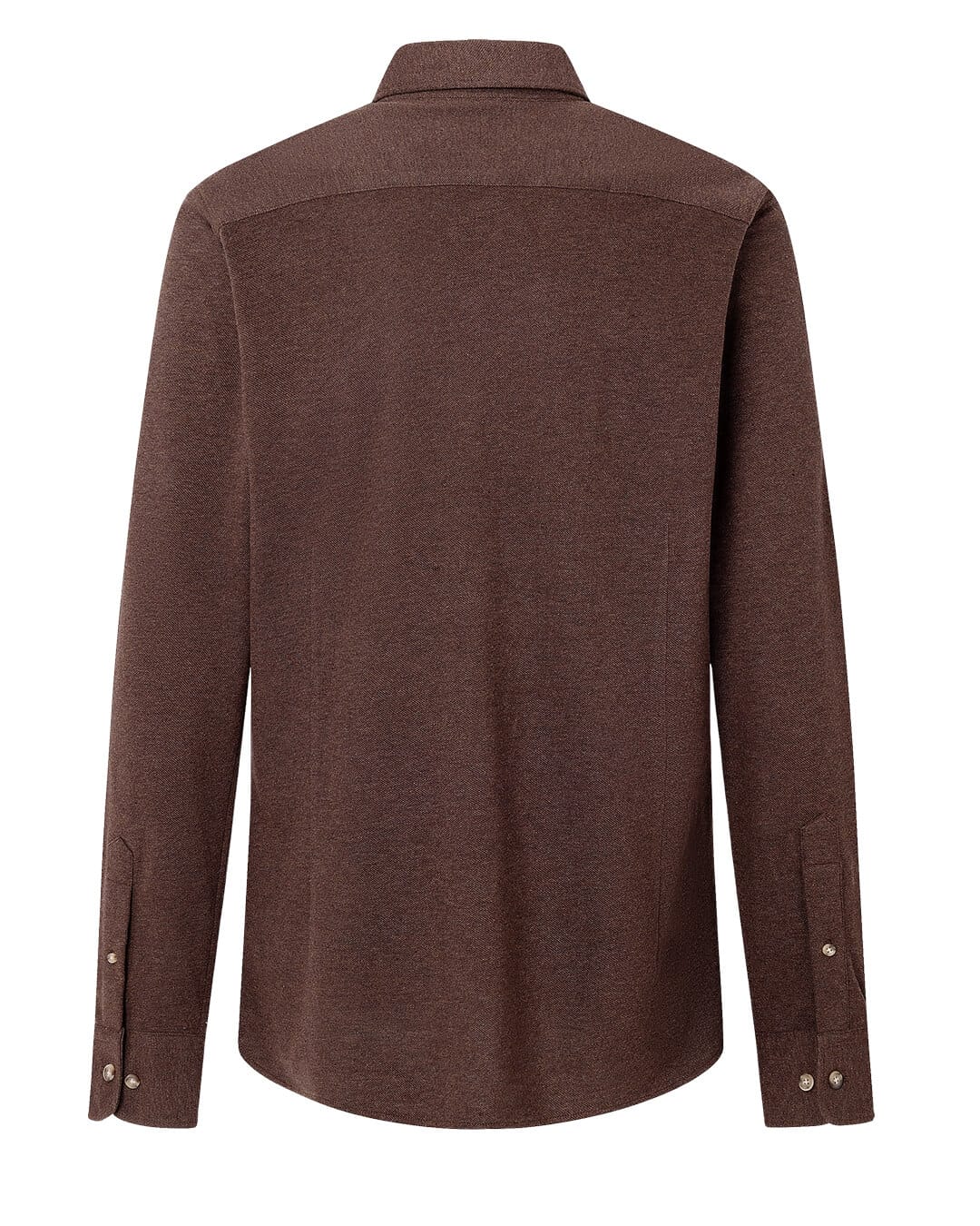 Hackett Shirts Hackett Melange Jersey Pique Dark Brown H898