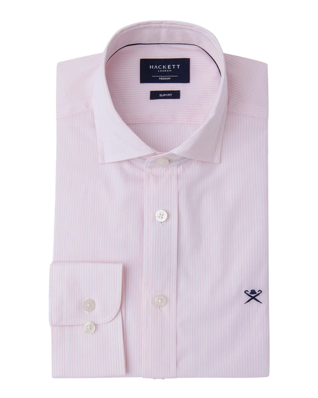 Hackett Shirts Hackett Pink Fine Bengal Stripe Shirt