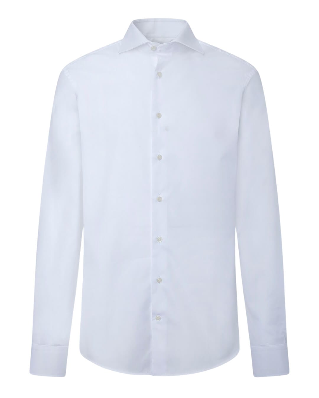 Hackett Shirts Hackett White Poplin Slim Fit Shirt