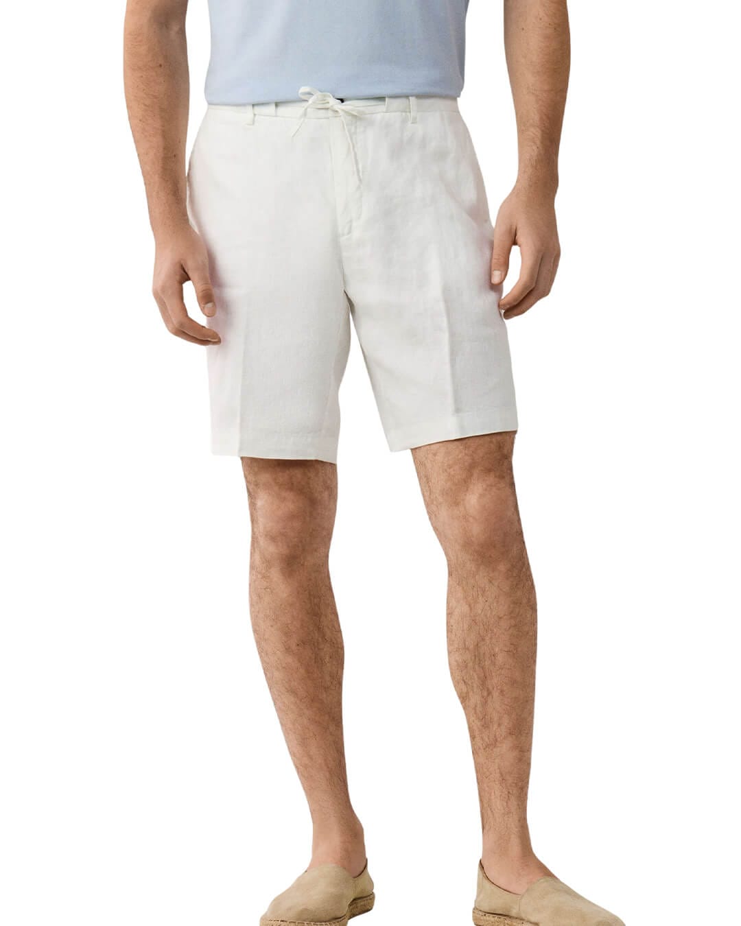 Hackett Shorts Hackett Pd Linen Shortwhite Shorts