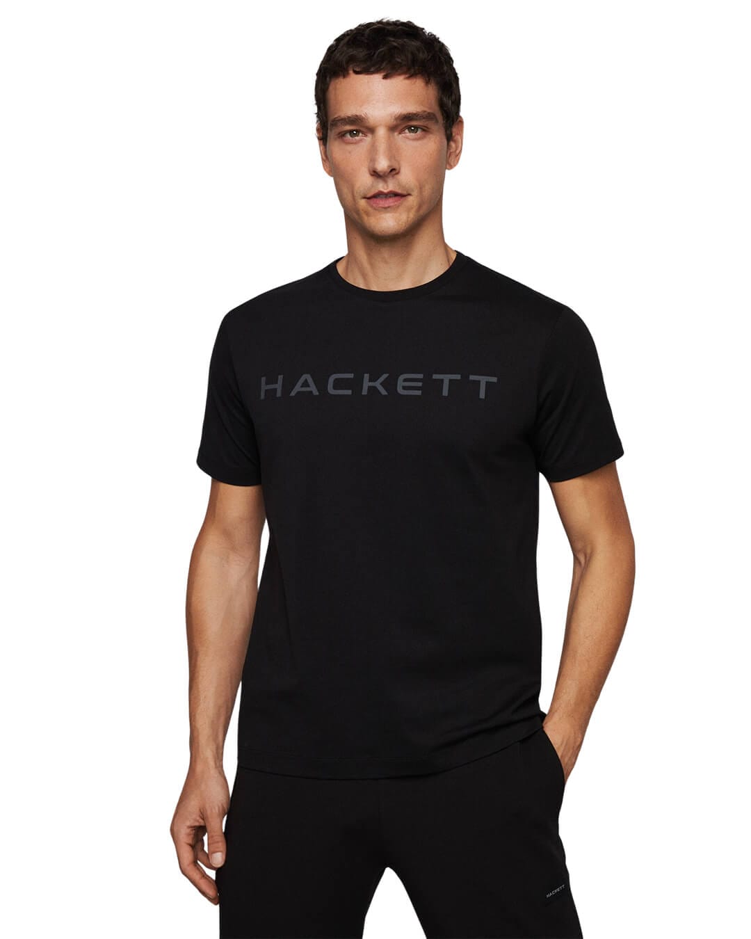 Hackett T-Shirts Hackett Black Essential T-Shirt